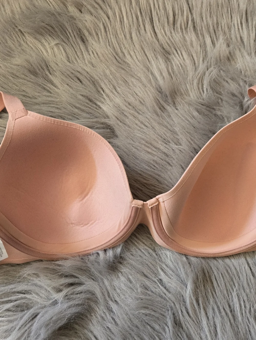 aerie Soft Peach Pink Real Free Full Coverage Lightly Lined Bra - Picture 4 of 12